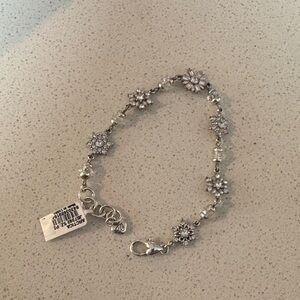 Brighton Elegant Silver Floral Bracelet